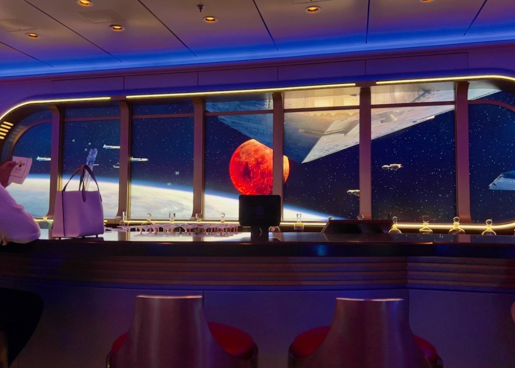Star Wars Hyperspace Lounge onboard Disney Wish