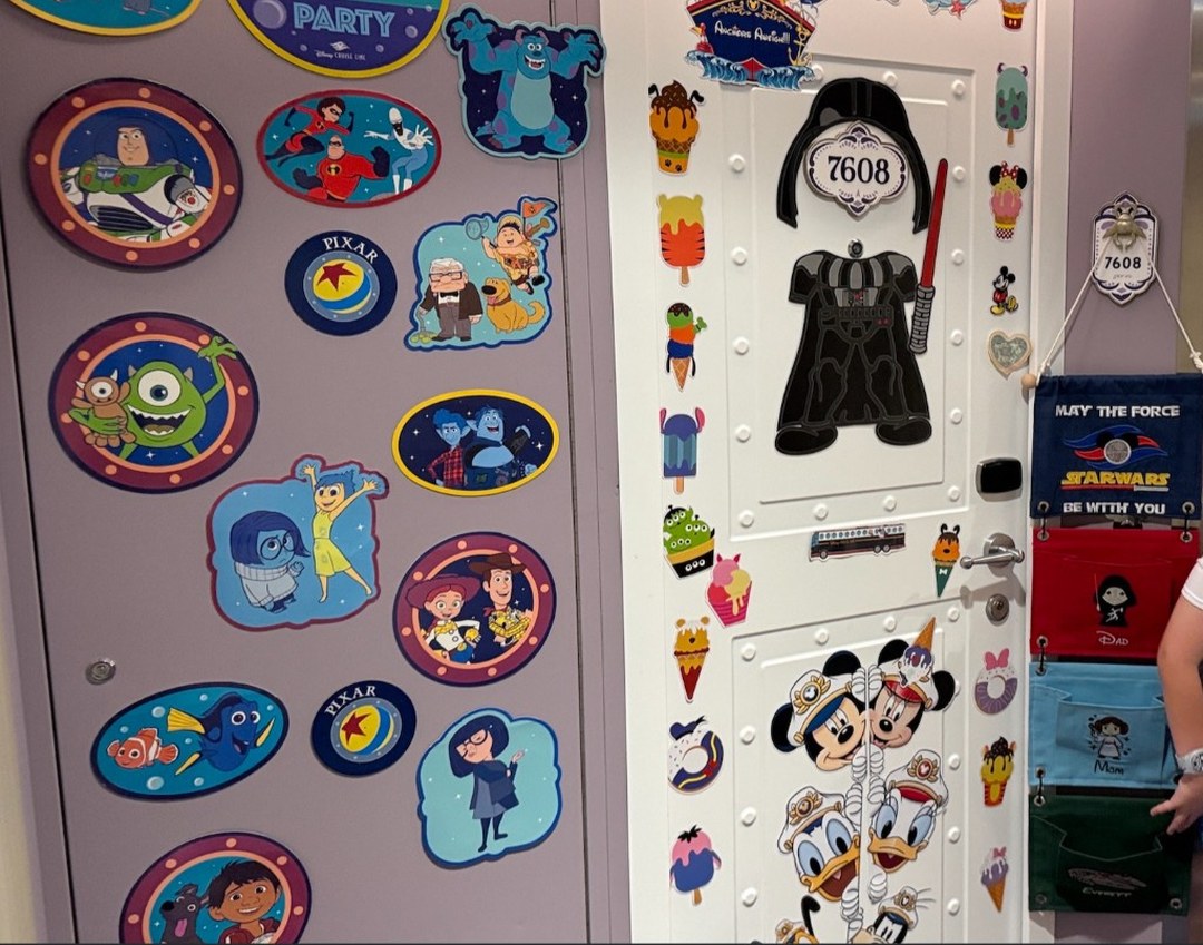 Star Wars and Pixar door magnets with Fish Extender